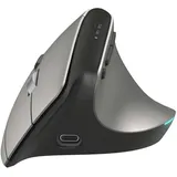 Hama EMW-700 Vertical Ergonomic Multi Device Mouse, grau/schwarz, USB/Bluetooth (182691)