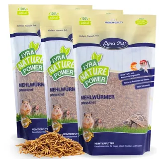 3 x 5 kg Lyra Pet® Mehlwürmer getrocknet