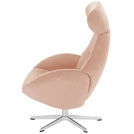Sofa.de Fernsehsessel Globe Mikrofaser 79 x 111 x 84 cm Rosa/Pink drehbar