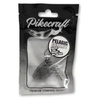 Pikecraft Pelagic Bullet Set - 1 Schraubspirale + 1 Gewicht, Jigkopf, Schraubkopf, Gewicht:50g, Farbe:Bleigrau