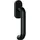 Hewi Fenstergriff 111PBFG PA 90 tiefschwarz 35mm Stand.HEWI