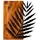 Asir Wanddekoration 58x50 cm Blatt Holz/Metall - Schwarz/Braun