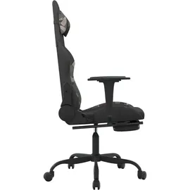 vidaXL Gaming-Stuhl mit Fußstütze schwarz/tarnfarben stoff