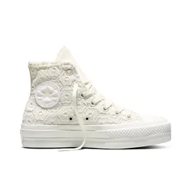Converse Chuck Taylor All Star Lift Platform Crochet Damen Weiß 42,5