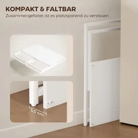 Homcom Schreibtisch Klappbar Weiß
