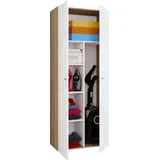 VCM Holz Besenschrank Staubsauger Putzschrank Vandol K 70 x 40 x 0 cm Weiß