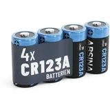 Absina CR123A Lithium Batterie 3V (4er Blister)
