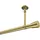 Interdeco GARDINENSTANGE Sonette Sitra 400 cm (geteilt in 2 x 200 cm), 1-läufig, 20 mm Ø Messing-Optik
