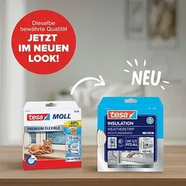 Tesa tesamoll® INSULATION Fenster-Dichtungsband weiß 0,9 cm x 6,0 m 1 Rolle