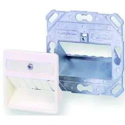 1St. Commscope 1711485-2, 3-PORT 50x50 DIN OUTLET WHT