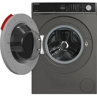 Sharp ES-WNFL814CADA-DE Waschmaschine (8 kg, 1400 U/min) espresso gray