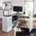MID.YOU Eckschreibtisch, 1 Schubladen, rechteckig, eckig, 120x75.5x106.5 cm, Stauraum, Regal, Arbeitszimmer, Schreibtische, Eckschreibtische