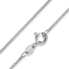 FIRETTI Collierkettchen FIRETTI "Schmuck Geschenk Silber 925 Venezianerkettengliederung 1,0 mm breit" Gr. 42, silber (silberfarben), Halsketten, Damen, 42, Silber 925 (Sterlingsilber), B: 1mm, Made in Germany, B:1mm