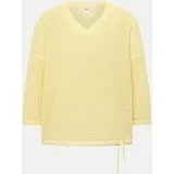 Cecil Sommerlicher Crochet-Pullover Gelb XXL