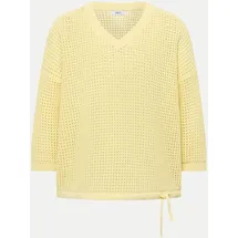 Cecil Sommerlicher Crochet-Pullover Gelb XXL