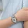 Prinzessin Lillifee 2100473 Kunstledergehäuse Silber Armbanduhr Silber