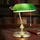Relaxdays Bankerlampe Grün
