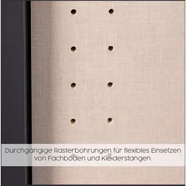 Rauch Spiegelschrank mit Einlegeböden ¦ grau ¦ Maße (cm): B: 91 H: 210