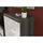 inn.furn Sitzbank Shawn 90 x 44 x 40 cm grau und weiß hochglanz / grau