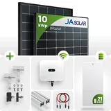 10 kWp Huawei PV-Anlage 22x JA Solar 445Wp Bifazial Glas-Glas 21kW Speicher