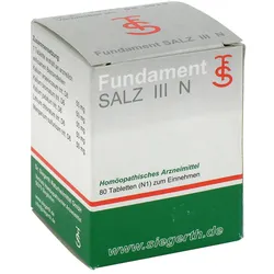 Fundament Salz Iii N Tabletten
