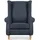 Konsimo Ohrensessel Miles Webstoff 82 x 105 x 97 cm Blau