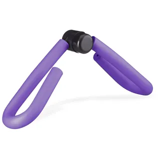 Relaxdays Oberschenkeltrainer, Arme - Beine, Multifunktionstrainer für Zuhause, Adduktoren Trainer, Beinpresse, lila