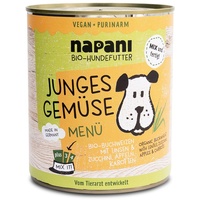 napani Bio Menü für Hunde Junges Gemüse 800 g Dose