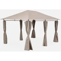 Sweeek Pavillon 3 x 4 m - Taupe Stoff-