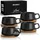 MiaMio Kaffeetasse 0,32 l Schwarz 4 St.