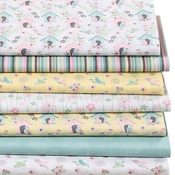 Patchwork- und Quiltpaket "Vogelhäuschen", pastell
