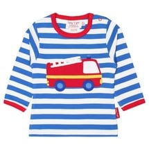 Toby Tiger Langarmshirt mit Feuerwehrauto-Applikation 1 St