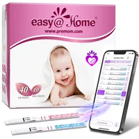 Easy@Home 40 Ovulationstest + 10 Schwangerschaftstest: Fruchtbarkeitstest für Frauen Kinderwunsch: Empfidlich Eisprung Teststreifen 25 mIU/ml - 40 LH + 10 HCG Test
