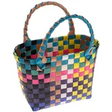 Ciieeo Eleganter Aufbewahrungskorb Aus Seegras Korb Für Obst Brot Rustikal Bunt Für Partys - 25X21X10CM