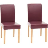 MCW Esszimmerstuhl Littau Kunstleder rot 2er Set
