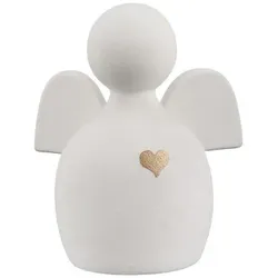 Figur Engel Heart 13,5cm Keramik weiß