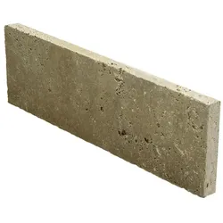 WOHNRAUSCH Randstein »Sunniva«, Rasenkante, LxBxH: 61 x 3 x 20 cm, Travertin, braun/orange - beige
