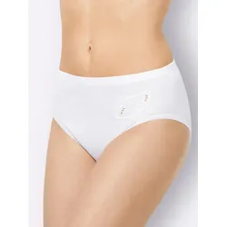 Hüftslip NINA VON C., Damen, Gr. 38, weiß, 100% Baumwolle, Unterhosen