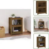 Vidaxl - Bücherregal Honigbraun 50x35x68 Cm Massivholz Kiefer - Holzregal - Buche - Bücherregal Massiv - Regal Wohnzimmer - Sideboard