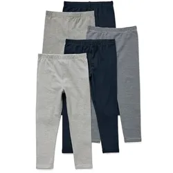 Tchibo - 5 Kinder-Leggings - Baby - Gr. 74/80 - weiß