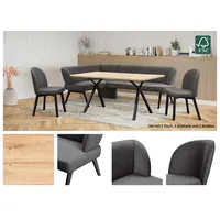 Home Affaire »Aretha Essecke, Sitzgruppe, Eckbank, Küchenbank«, (Set, 4