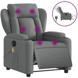 vidaXL Massagesessel Elektrisch Dunkelgrau Stoff