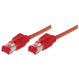 Tecline (77920R) Netzwerkkabel rot, 20,0 m Ölbeständiges Spezialkabel f (S/FTP, CAT6a, 20 m),