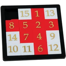 GOWI 360-74 Schiebepuzzle XXL, Logikspielzeug, Schwarz/Rot