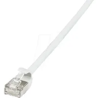 Logilink CQ9011S Netzwerkkabel Weiß 0,3 m Cat6a U/FTP (STP)