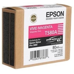 Epson Original T580A UltraChrome K3 Druckerpatrone magenta 80ml (C13T580A00)
