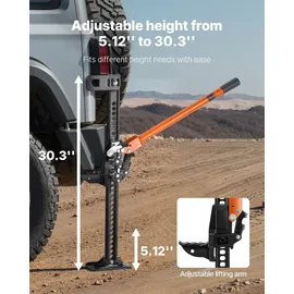 Vevor Wagenheber Stahl 915 mm grau 3,18 t belastbar