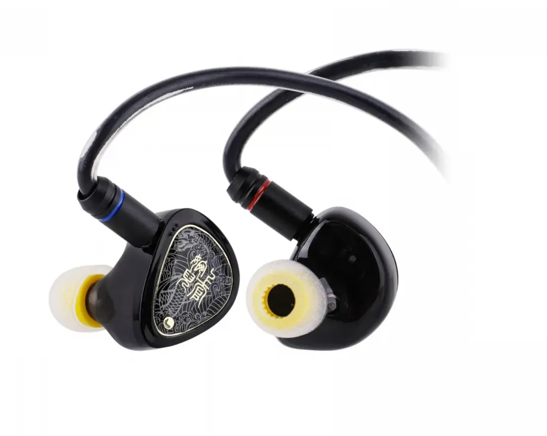 Tangzu Wan'er S.G 2 IEM Kopfhörer mit Mikrofon - 3,5 mm - Klar Schwarz