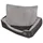 vidaXL Hundekorb mit gepolstertem Kissen M 48 x 48 cm schwarz