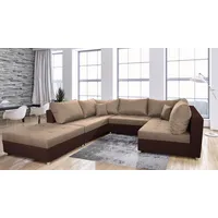 Fun Möbel Wohnlandschaft Sofa ANDRO, mit Schlaffunktion, und Hocker,